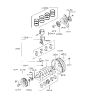 Diagram for 2004 Hyundai Accent Flywheel Ring Gear - 23212-21000