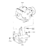 Diagram for 1996 Hyundai Sonata ABS Control Module - 58910-34000