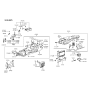 Diagram for 1997 Hyundai Sonata Heater Core - 97123-33001