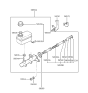 Diagram for 1996 Hyundai Sonata Brake Master Cylinder - 58510-34130