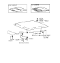 Diagram for 1996 Hyundai Sonata Sun Visor - 85201-34440-CI