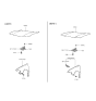 Diagram for 1993 Hyundai Sonata Hood Hinge - 79110-34000