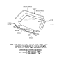 Diagram for 1996 Hyundai Sonata Windshield - 86110-34111