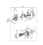 Diagram for 1996 Hyundai Sonata Starter Solenoid - 36120-35510