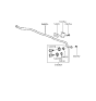 Diagram for 1995 Hyundai Sonata Sway Bar Bracket - 54815-34010