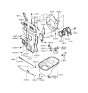 Diagram for 1993 Hyundai Sonata Dipstick - 26611-33050