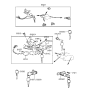 Diagram for 1993 Hyundai Sonata Ignition Lock Cylinder - 81900-34B01