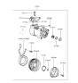 Diagram for Hyundai Accent A/C Clutch - 97641-29500