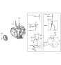 Diagram for 1995 Hyundai Sonata Dipstick - 46580-38100