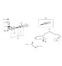 Diagram for 1993 Hyundai Sonata Clutch Hose - 41640-34010