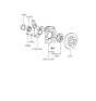 Diagram for 1997 Hyundai Sonata Wheel Bearing - 51720-34100