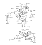 Diagram for 1994 Hyundai Sonata Brake Line - 58745-34001