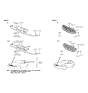 Diagram for 1998 Hyundai Sonata Grille - 86371-34000