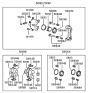 Diagram for 1993 Hyundai Sonata Brake Caliper - 58190-34A00