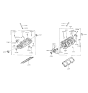 Diagram for 1994 Hyundai Sonata Cylinder Head - 22100-33200