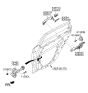 Diagram for 2019 Hyundai Sonata Hybrid Door Check - 79490-C1020