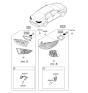 Diagram for 2018 Hyundai Sonata Hybrid Light Socket - 92480-E6650