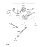 Diagram for 2019 Hyundai Sonata Steering Shaft - 56400-C1510