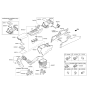 Diagram for Hyundai Sonata Hybrid Armrest - 84660-C1000-VPP