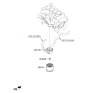 Diagram for Hyundai Sonata Hybrid Engine Oil Cooler - 26410-2E010