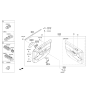 Diagram for Hyundai Sonata Hybrid Door Handle - 82610-C1000-ZL5