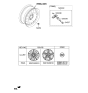 Diagram for 2018 Hyundai Sonata Hybrid Spare Wheel - 52910-E6510