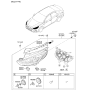 Diagram for Hyundai Sonata Hybrid Light Socket - 92164-C1500