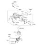 Diagram for Hyundai Sonata Hybrid Brake Master Cylinder Reservoir - 58500-E6130