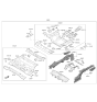 Diagram for 2018 Hyundai Sonata Hybrid Front Cross-Member - 65610-D4000