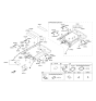 Diagram for 2018 Hyundai Sonata Hybrid Sun Visor - 85201-E6530-TRY