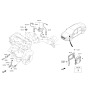 Diagram for 2019 Hyundai Sonata Hybrid Engine Control Module - 39161-2ELF0