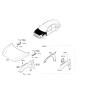 Diagram for 2018 Hyundai Sonata Hybrid Hood - 66400-C1500