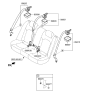 Diagram for 2016 Hyundai Sonata Hybrid Seat Belt - 89850-E6500-TRY