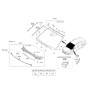 Diagram for 2019 Hyundai Sonata Hybrid Windshield - 86110-E6540