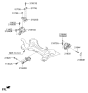 Diagram for Hyundai Sonata Hybrid Engine Mount Torque Strut - 21830-E6000