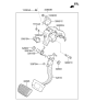 Diagram for Hyundai Sonata Hybrid Brake Pedal - 32810-E6100