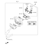 Diagram for 2019 Hyundai Sonata Hybrid Steering Wheel - 56110-E6161-VTR