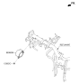 Diagram for 2016 Hyundai Sonata Hybrid Car Speakers - 96390-C1000