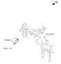 Diagram for 2018 Hyundai Sonata Hybrid Car Speakers - 96390-C1000