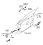 Diagram for Hyundai Sonata Hybrid Door Check - 79390-C1020