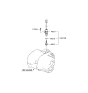 Diagram for 2011 Hyundai Sonata Vehicle Speed Sensors - 43632-24100