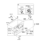 Diagram for 2017 Hyundai Tucson Armrest - 82720-2S000-9P