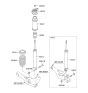 Diagram for Hyundai Tucson Bump Stop - 55348-3M000