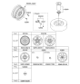 Diagram for 2009 Hyundai Tucson Wheel Cover - 52960-2S100