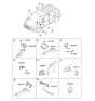 Diagram for 2012 Hyundai Tucson Air Bag Control Module - 95910-2S850