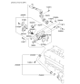Diagram for Hyundai Tucson Thermostat Housing - 25620-2G400