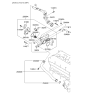 Diagram for 2009 Hyundai Tucson Thermostat Housing - 25620-2G400