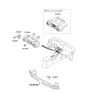 Diagram for 2009 Hyundai Tucson A/C Switch - 97250-2S020-TAN