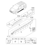 Diagram for 2013 Hyundai Tucson Door Moldings - 87732-2S000