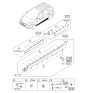 Diagram for 2011 Hyundai Tucson Door Moldings - 87732-2S000